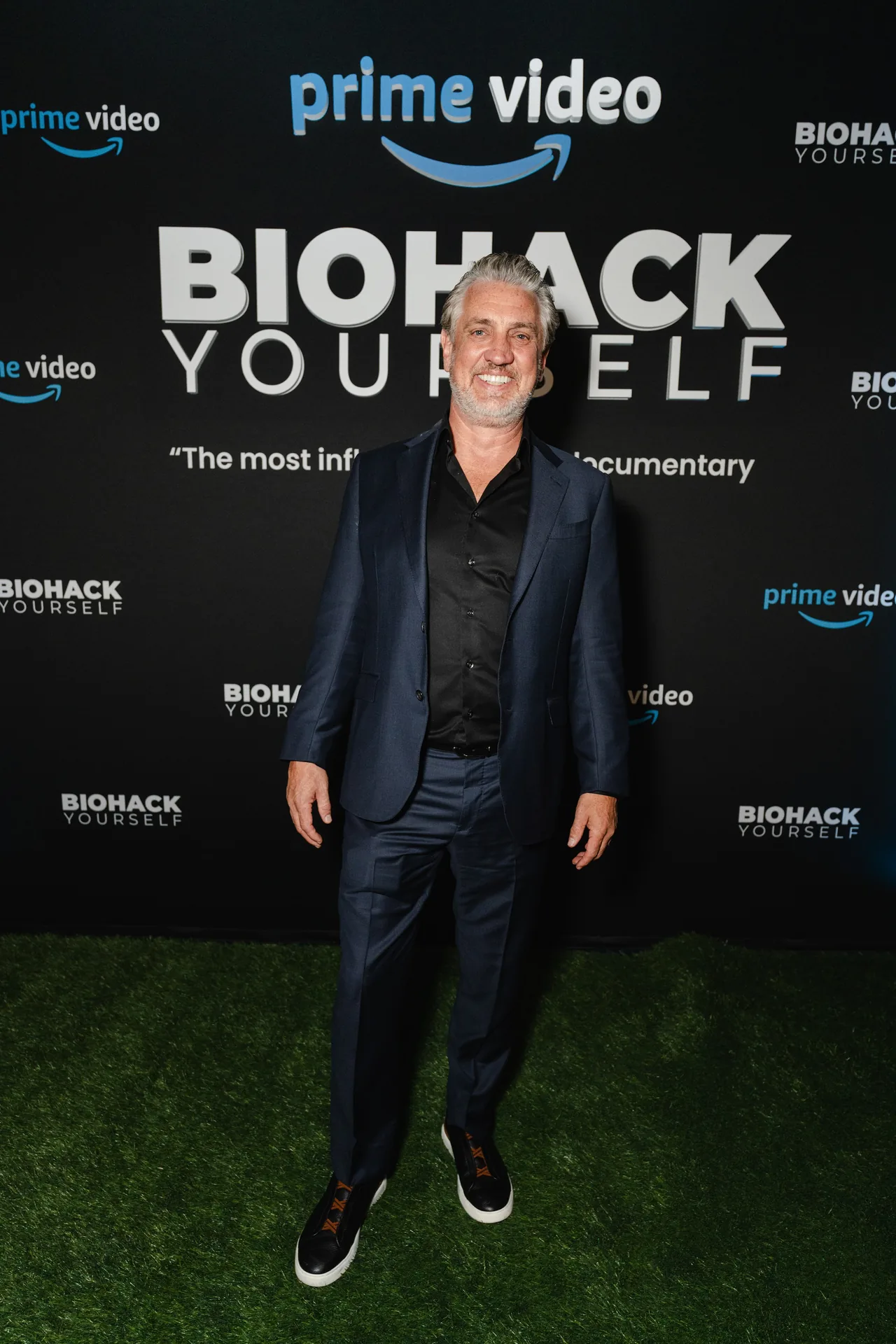 Anthony Lolli at the premiere wall