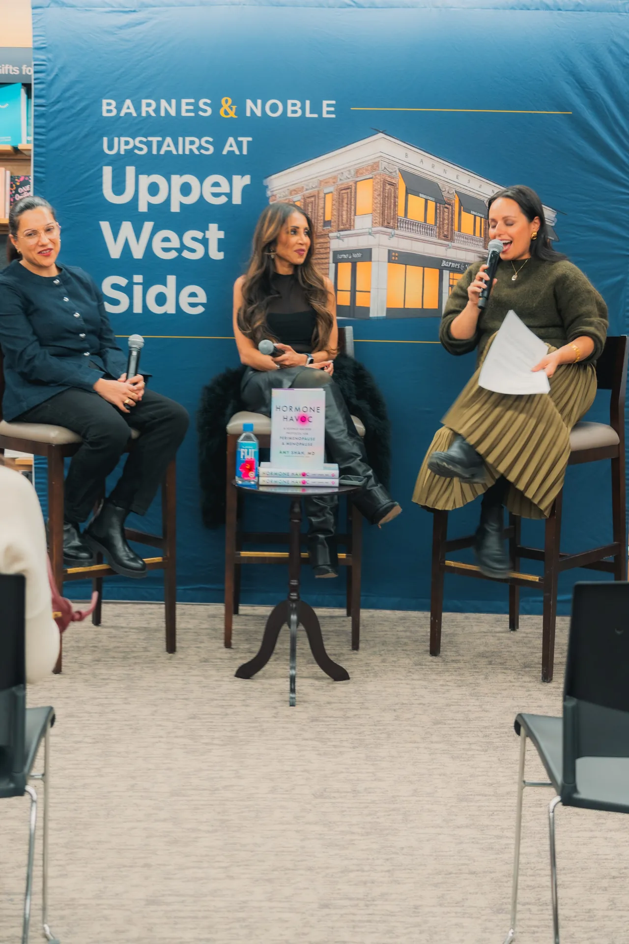 On stage at Barnes & Noble Upper West Side