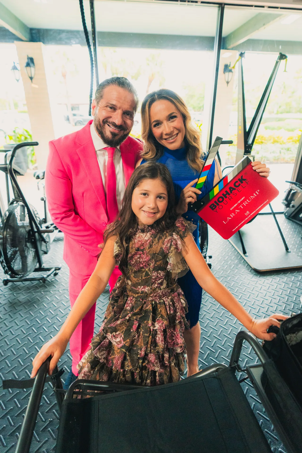 Lara Trump, Anthony Lolli and Legend with the cover
