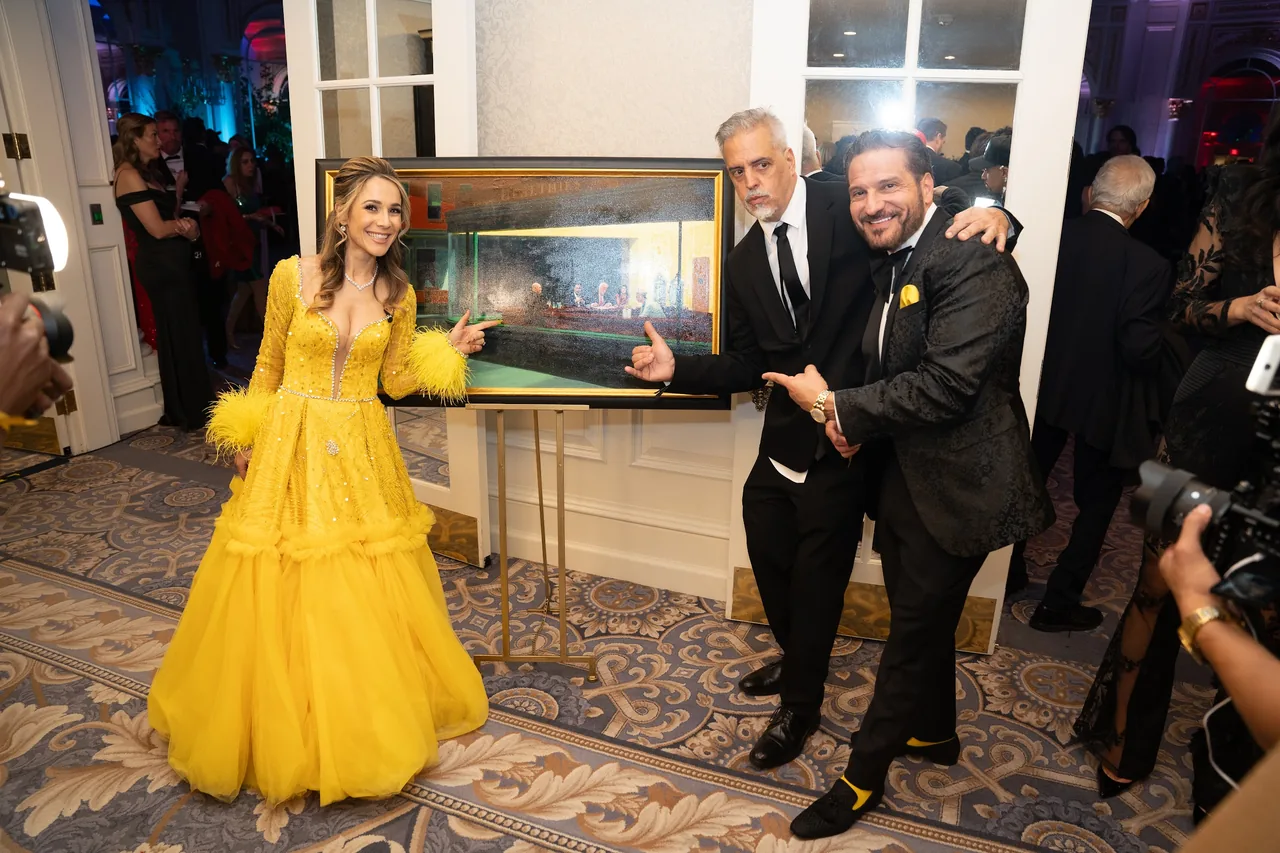 TereZa Hakobyan-Lolli in the yellow gown at the MAHA Ball
