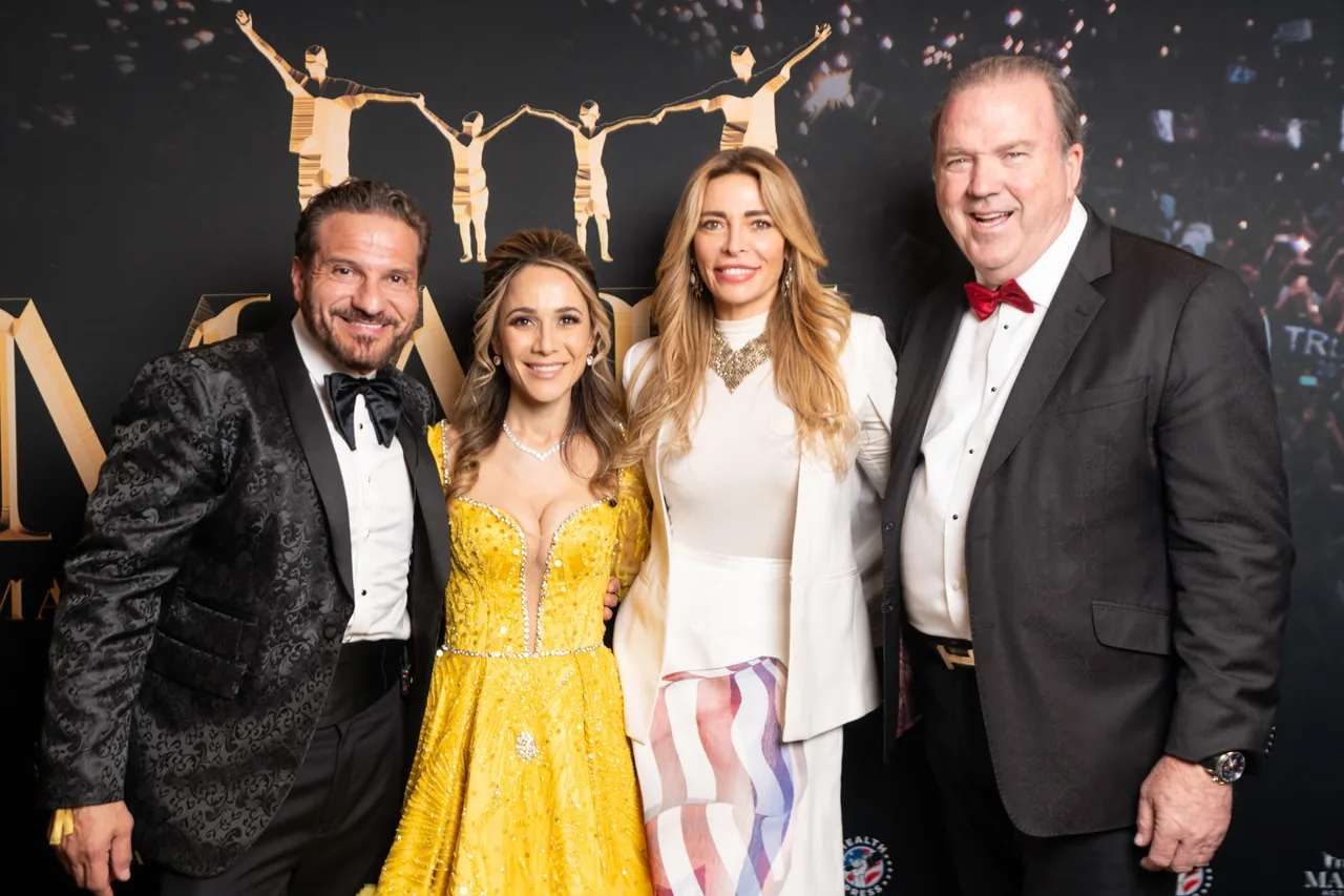 The founders with guests at the MAHA backdrop