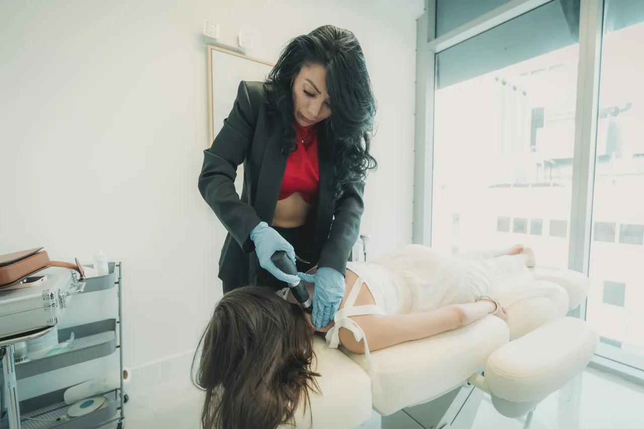 A treatment at the Neios grand opening