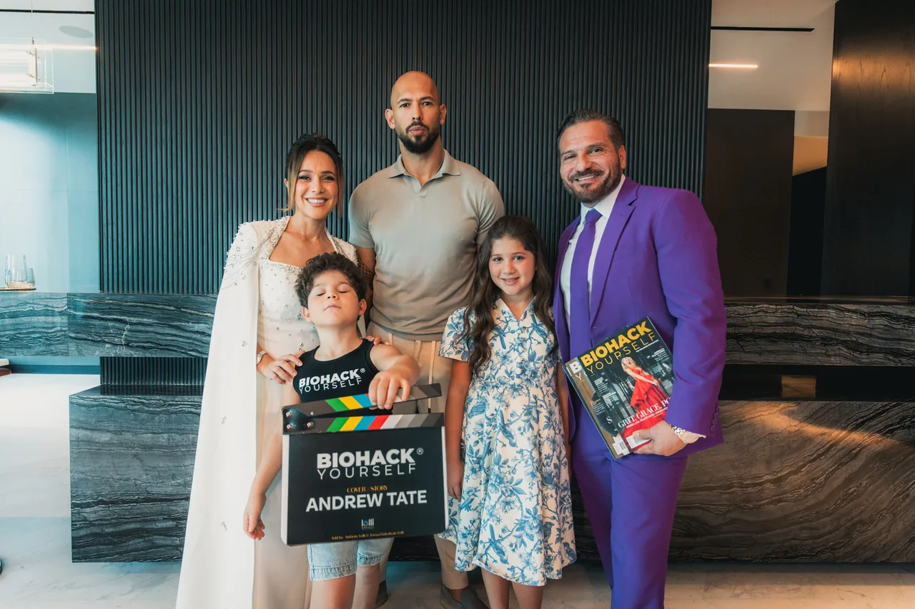 Andrew Tate with the Lolli family and the issue